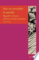 Voir et connaître la société