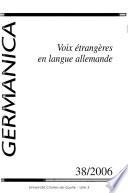 Voix étrangères en langue allemande