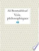 Voix philosophiques (Essais)