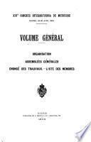 Volume général publié par Mr. le docteur Angel Fernandez-Caro, secrétaire général du Congrès