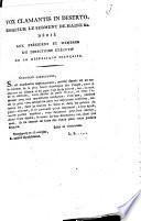 Vox clamantis in deserto. Essai sur le serment de haine etc. dédié aux président et membres du directoire exécutif de la République française
