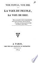 Vox Populi, Vox Dei