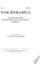 Vox romanica