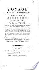 Voyage à la Nouvelle Galles du sud, à Botany-Bay, au Port Jackson en 1787, 1788, 1789