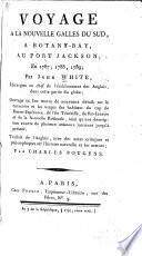 Voyage à la Nouvelle Galles du Sud, à Botany-Bay, au Port Jackson, en 1787-1789