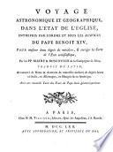 Voyage Astronomique Et Geographique, Dans L'État De L'Eglise