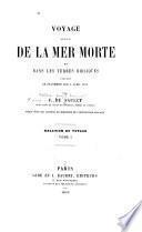 Voyage autour de la mer Morte et dans les terres bibliques