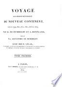 Voyage aux régions équinoxiales du nouveau continent