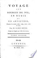 Voyage aux sources du Nil, en Nubie et en Abyssynie, pendant les années 1768-1772