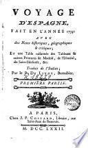 Voyage d'Espagne fait en l'annee 1755