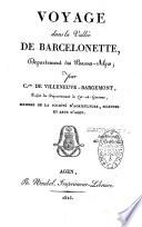 Voyage dans la vallée de Barcelonnette, département des Basses-Alpes