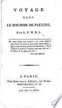 Voyage dans le boudoir de Pauline