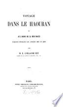 Voyage dans le Haouran et aux bords de la Mer Morte