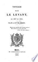Voyage dans le Levant en 1817 et 1818
