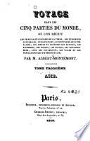 Voyage dans les cinq parties du monde