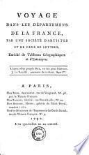 Voyage dans les départements de la France...1792-95