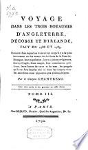 Voyage dans les trois royaumes d'Angleterre, d'Ecosse et d'Irlande, fait en 1788 et 1789