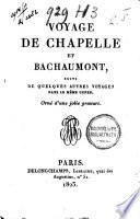 Voyage de Chapelle et Bachaumont