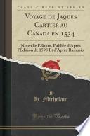 Voyage de Jaques Cartier au Canada en 1534