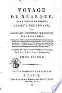 Voyage de Néarque, des bouches de l'Indus jusqu'à l'Euphrate ou journal de l'expédition de la flotte D'Alexandre
