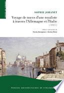 Voyage de noces d’une royaliste à travers l’Allemagne et l’Italie (1845)