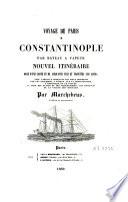 Voyage de Paris à Constantinople par bateau à vapeur