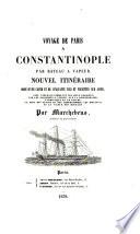 Voyage de Paris à Constantinople par bâteau à vapeur