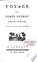 Voyage du Comte Duprat dans l'Inde