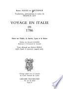 Voyage en Italie en 1786