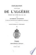 Voyages dans le sud de l'Algérie et des états barbaresques de l'ouest et de l'est par El-'Aïachi et Moula-Ah'med