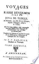 Voyages de Rabbi Benjamin fils de Jona de Tudèle