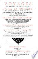 Voyages en Anglois et en François d'A. de La Motraye en diverses provinces et places de la Prusse Ducale et Royale, de la Russie, de la Pologne, ...