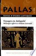 Voyages en antiquité