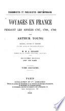 Voyages en France pendant les années 1787, 1788, 1789