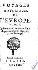VOYAGES HISTORIQUES DE L'EVROPE.