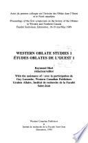 Western Oblate Studies