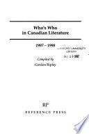 Who's who in Canadian Literature