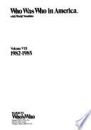 Who was who in America