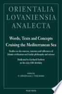 Words, Texts, and Concepts Cruising the Mediterranean Sea