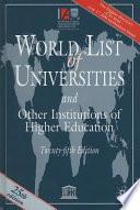 World List of Universities and Other Institutions of Higher Education