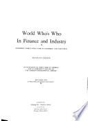 World Who's who in Finance and Industry