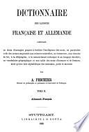 Wörterbuch der französischen und deutschen Sprache