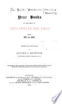 Year Books of the Reign of King Edward the First
