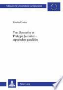 Yves Bonnefoy et Philippe Jaccottet