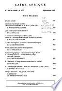 Zaïre-Afrique