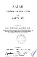 Zaïre: tragédie, ed. by T. Karcher