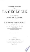 ZCoup-d'oeil historique sur la géologie et sur les travaux d'Élie de Beaumont
