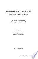 Zeitschrift der Gesellschaft für Kanada-Studien