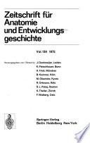 Zeitschrift für Anatomie und Entwicklungsgeschichte