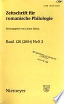 Zeitschrift für romanische Philologie